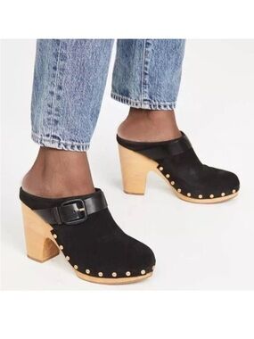 Veronica Beard Dacey Suede Mule Clogs NWT $398